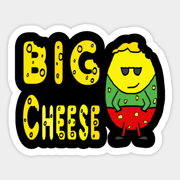 Big Cheese Sticker by Mark Ewbie